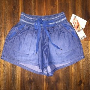 NWT blue “denim” shorts!